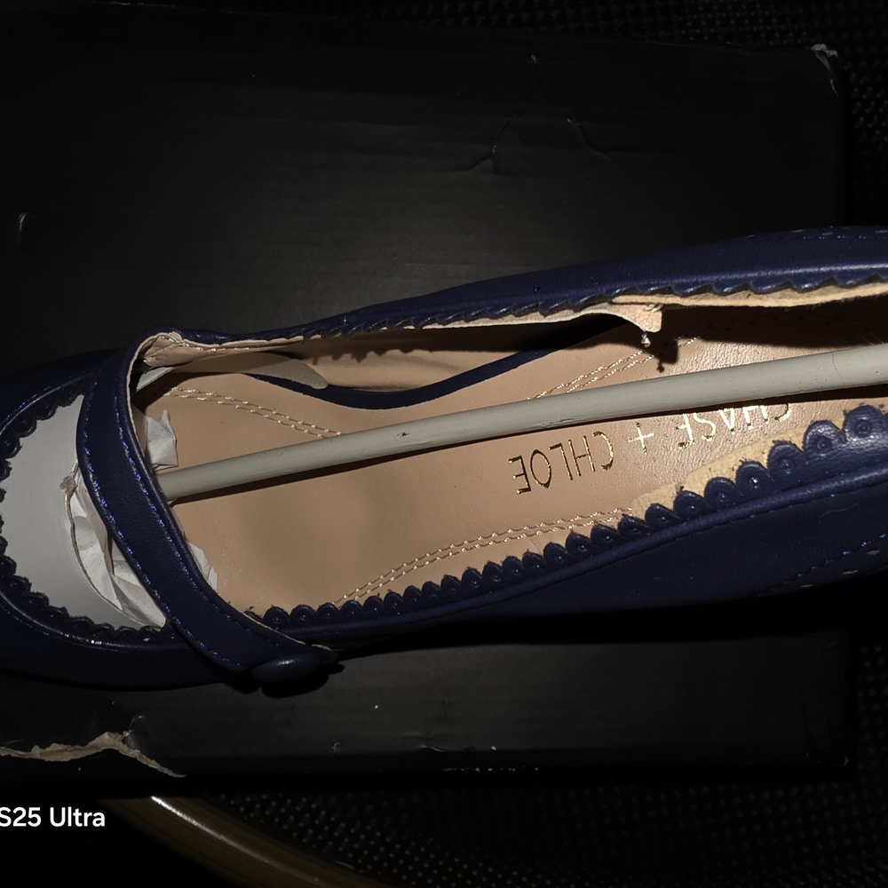 Blue Heeled Shoes with Classic Design